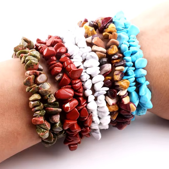 Bracelet And Earrings Set - Tiger Eye Natural Healing Stone - Picture 9 of 11